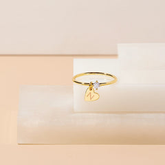 Engravable Heart Ring