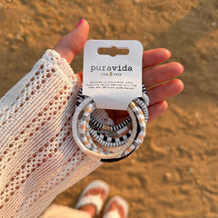 Vacation Vibes Neutral Stretch Bracelet Set of 8