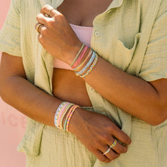 Sunset Beach Stretch Bracelet Set of 8