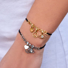 Harper Curb Chain String Bracelet