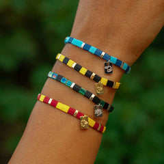 Hufflepuff™ Tile Bead Stretch Bracelet