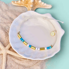 Undertow Enamel Bead Charm Bracelet