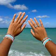 Undertow Enamel Bead Charm Bracelet