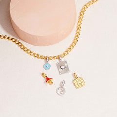 Harper Textured Heart Charm