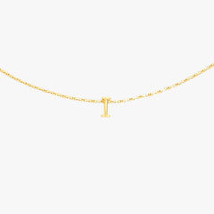 Snake Chain Alphabet Necklace