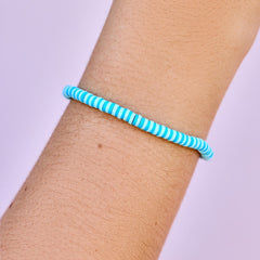 Canal Blues Seascape Stretch Bracelet