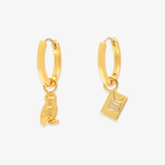 Hedwig™ Letter Hoop Earrings