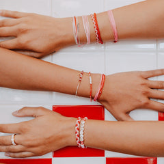 Pearl Two-Tone Charm Bracelet