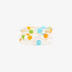 Pippa Pearl Stretch Ring 3 Pack