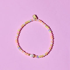 Blooming Frosted Bead Stretch Bracelet