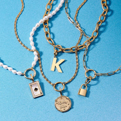 Harper Slanted Statement Alphabet Charm