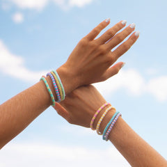 Vacation Vibes Bright Stretch Bracelet Set of 8