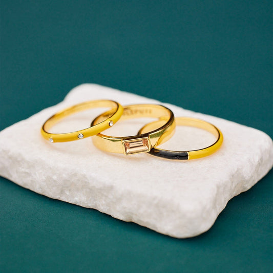 Hufflepuff™ 3 Ring Stack