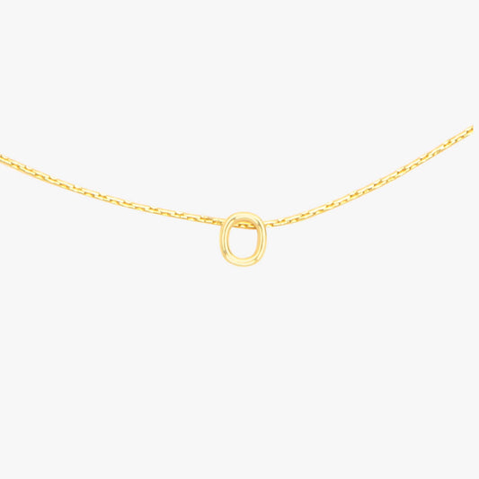 Snake Chain Alphabet Necklace