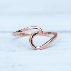 Rose Gold Wave Ring