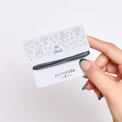 #1 Dad Bracelet Card