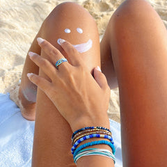 Lagoon Seascape Stretch Bracelet