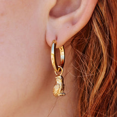 Hedwig™ Letter Hoop Earrings