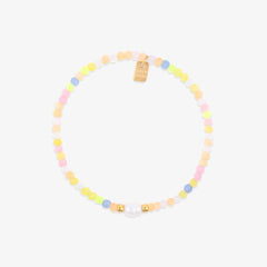 Blooming Frosted Bead Stretch Bracelet