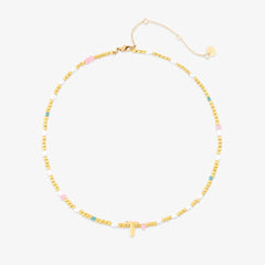 Initial Pearl & Seed Bead Choker