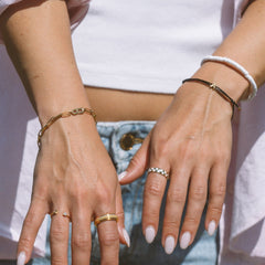 Initial Charm Bracelet