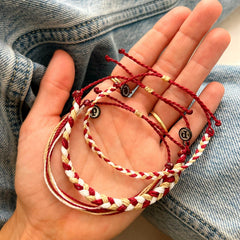 Maroon, Tan & White Collection